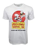 Dog n suds drive in white graphic tshirt XL