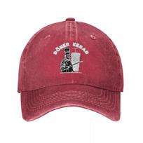 Doner Kebab Delicious Food Baseball Cap Funny Meme Unisex Men Sunscreen Trucker Hat Summer Trendy Outdoor Gym Baseball Caps One Size raudona