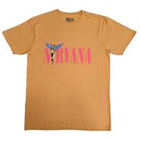 Men's Nirvana In Utero Angel T-shirt X-Large Orange L