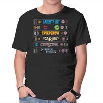 Unisex Crew Neck T-Shirt VHS KIng Graphic Short Sleeve Casual Tee XL