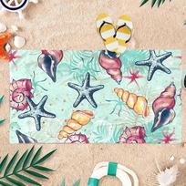 Starfish Turtle Beach Towel Quick-Drying Small To Large Bath Towel For Beach Pool Yoga Gym Home Travel Towel Gift For Friend 40X60CM