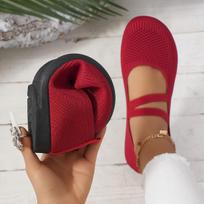 Kvėpuojantys moteriški slip-on sportbačiai iš Fly-Knit medžiagos - Lengvi kasdieniai bateliai su minkštu PVC padu ir apvaliu priekiu Moteriški batai 39 žalia