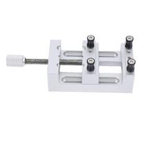 Mini Bench Vise with Rubber Soft Jaws CNC Aluminum Alloy Small Flat Clamp for Repair Jewelry Model Making 0 47mm Range