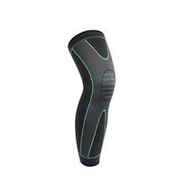 Patella Brace Long Full Legs Sleeve Nylon Fitness Kneepad  Fitness Running Cycling L žalia