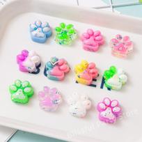 Mini Cute Cat Claw Plush Pinch Squishy Fidget Toys Kids Birthday Party Favors Goodie Bag Pinata Fillers Christmas Easter Gifts 10pcs