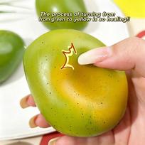 Hot Sale Handmade Crispy lemon Stress Ball Squeeze Toy, Color-Changing Mango Squishy Fidget Ball, ASMR Sensory Stress Relief Toy