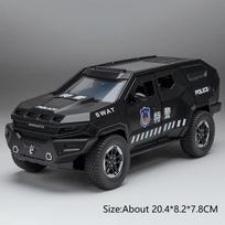 1:24 Rezvani Motors Model Toys Diecast Toys Doors Opened with Sound Light Pull Back Front Wheel Steering Vehice Boy Holiday Gift