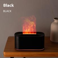 HOMEFISH Seven-Color Aromatherapy Machine Bedroom Essential Oil Lamp Wood Grain Flame Humidifier Desktop Cracke New Style juoda