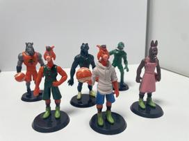 6pcs/set movie goat basketball dream action character Will Harris Jett Fillmore Lenny Williamson figurine model balta