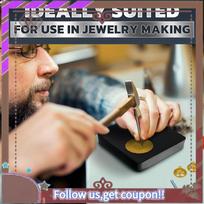 (New)-Rubber Bench Block For Jewelry Making - 4In X 4In Solid Rubber Block Jewelers Bench Block For Hammering, Shaping,Chasing NONE juoda