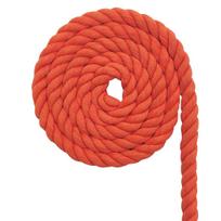 Medvilninė virvė makramė DIY rankdarbiams 5m x 20mm oranžinė — pintoji virvė, makramė reikmenys, stora medvilninė virvė, rankdarbių medžiagos, sienų dekoras diy, pynimo virvė, augalų laikiklis