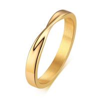 Thin 3mm Womem's Mobius Ring Charm Stainless Steel Twist Mobius Wedding Ring Infinite Love Gitfs 6