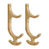 Yoga Mat Holder Wooden Foam Roller Wall Mount Rack Gym Workout Equipment Organizer Fitness Resistance Band Storage Hooks