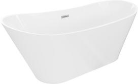 Mexen Dora Laisvai pastatoma vonia 160 x 75 cm, balta, chromuotas išsileidimas - 52071607500-01, 160 x 75 cm