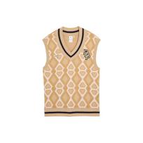 Puma X Dapper Dan All Over Letter Print V formos kaklo liemenė Unisex liemenės Oranžinė 539803-89 S beige