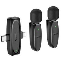Bevielis Mikrofonas 2x Hoco L15 - USB-C+Lightning, Bevielis Mikrofonas 2x Hoco L15 - USB-C+Lightning