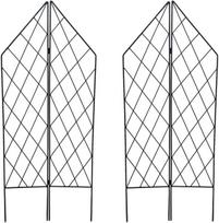 Metalinė sodo atrama vijokliniams augalams 115x25cm Rinkinys 2 vnt. — rožių atrama, vijoklių karkasas, agurkų atramos, sodo grotelės, augalų priedai, metalinės sodo grotelės, pupelių atrama