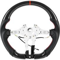 Sportinis anglies pluošto šildomas vairas, skirtas BMW M Sport M5 F10 F11 — bmw salono tiuningas, anglies pluošto vairas, m performance priedai, odinis bmw vairas, bmw f10 dalys, sportinis vairas, bmw f11 modifikacijos
