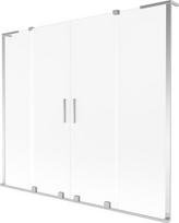 Mexen Velar L Duo vonios širmos dviejų dalių stumdomas 180 x 150 cm, matinė, chromuota - 896-180-003-32-01