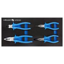 Hogert Replikių rinkinys HT7G130, 180mm, 160mm, 4 įrankiai, 2 dalių rankena, putų įdėklas