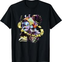 JoJo's Bizarre Adventure Stardust Crusaders Star Platinum T-Shirt S juoda