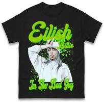 Billie Eilish I'm The Bad Guy Mens T Shirt Womens Tops Tees M