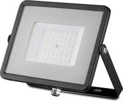 50W LED prožektorius V-TAC, 3000K (šiltai balta), IP65, juodu korpusu, SAMSUNG LED chip