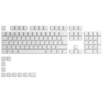 Klaviatūra Glorious GPBT Keycaps – 115 PBT Tastenkappen, ISO, ES-išdėstymas, Arctic Baltas