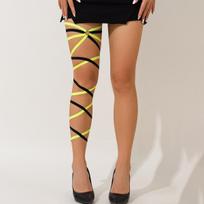 Fashion Sexy Hot Girl Geometry Multicolor Elastic Band Multi-layered Cross Leg Chain for Women Body Chain Personality JK Jewelry žalia