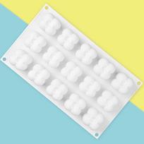 1Pc 15 Cavity Magic Cube Cake Mold Silicone Fondant Dessert Pastry Mould One Size