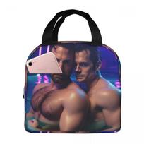 Ben Affleck And Henry Cavill Insulated Lunch Bag for Women Kids Portable Food Boxes Thermal Lunch Box Tote One Size