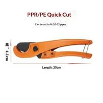 PVC PPR Pipe Cutter with Sharp Blade Easy One Hand Operation Plastic Tube Cutting Tool for Clean and Accurate Cuts A1