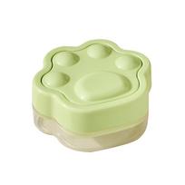5 Grid Ice Cube Compartment Mold Easy Release Mini Summer Ice Storage Box for Cold Beverage Home Bar žalia