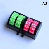Adjustable Digital 4 Digit Wheel Score Tracker for Portable Board Games Scorekeeper Family Game Sports Events A8