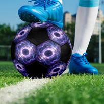 1pc Black Hole Nebula Size 5 Match Football, Training Soccer Ball, High-Elasticity and Soft, Anti-Slip and Wear-Resistant Material, Thickened and High Size 5