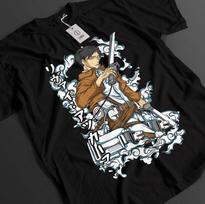 Attack On Titan Shirt Levi AckerUnisex Tshirt AOT TShirt Anime Unisex Graphic Tee S
