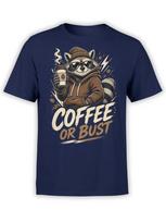Caffeine Bandit Raccoon Coffee Tshirt Unisex S