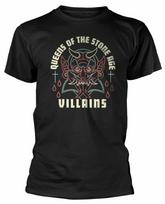 Official Queens Of The Stone Age Villains Unisexs Black T Shirt QOTSA Classic Tee S