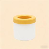 Silicone Ice Cube Tray - Easy Release, Quick Freeze, Round Ice Ball Mold for DIY Ice Cubes 60g citrinos geltonos spalvos