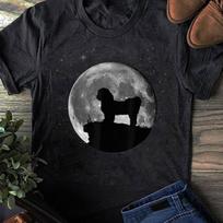 Shih Tzu Dog Moon T-Shirt: Gift for Dog Lovers S