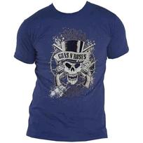 Men's Guns N Roses Faded Skull T-shirt X-Large Blue S