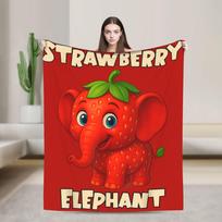 Cozy Flannel Blanket Throw With Italian Brainrot Meme Print Perfect For Travel Office Use 70X100cm