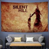 Abstract Psychological Horror Art, Silent Hill Metaphor Tapestry For Thought-Provoking Study Lounge Wall 40X60cm
