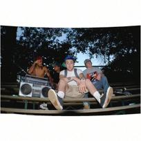 1 vnt. Mac Miller Hip-Hop Vintažinis gobelenas, Poliesterio 2D plokščias sienos dekoras, Repo gerbėjų dekoracija miegamajam, Gatvės stiliaus kambario akcentas 40X60cm gray