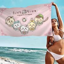 Anime Chiikawas Anmie Beach Towel Colorful Bath Towels For Girl Microfiber Quick Dry Custom Sand Free Beach Yoga Spa Gym Pool Cotton 30x30cm