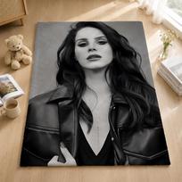 Music L-Lana Del Rey Throw Blankets Soft Warm Flannel Blanket Bedding For Bed Living Room Home Sofa 75x100cm