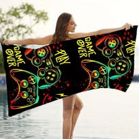 Gamepad Large Beach Towel Modern Design Perfect For The Beach And Pool Easy Care Stylish - Super Absorbent Quick Drying 50X100CM