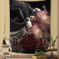 Game B Bayonetta 3 Theme Printed Tapestry Sci-Fi Cool Aesthetic Hanging Cloth Bohemian Mandala Hippie Wall Decor Backdrop 40X60CM