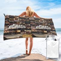 Fast And Furious Legends Tribute Beach Towel Soft Microfiber Quick Dry Absorbent Quick Towels For Yoga 70x140 cm