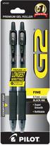 Pilot G2 Premium Gel Roller Fine Tip Pen, 0.7mm, Black, 20-Pack. juoda